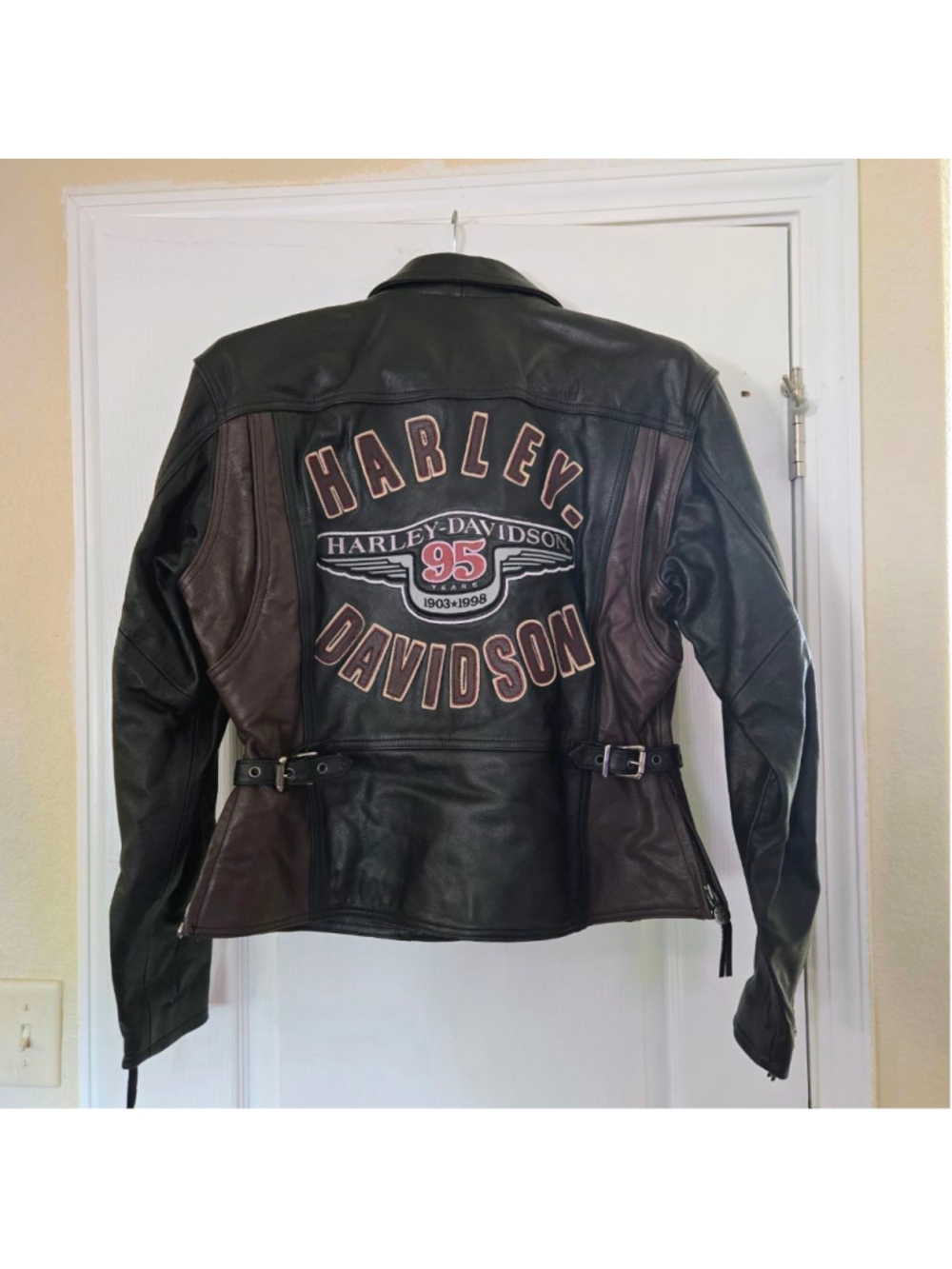 Nwot 90s RARE VINTAGE Collectible 1998 Harley-David leather jacket M
